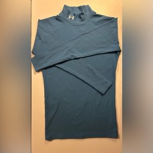 Underarmour light blue long sleeve mock neck Junior Sz L